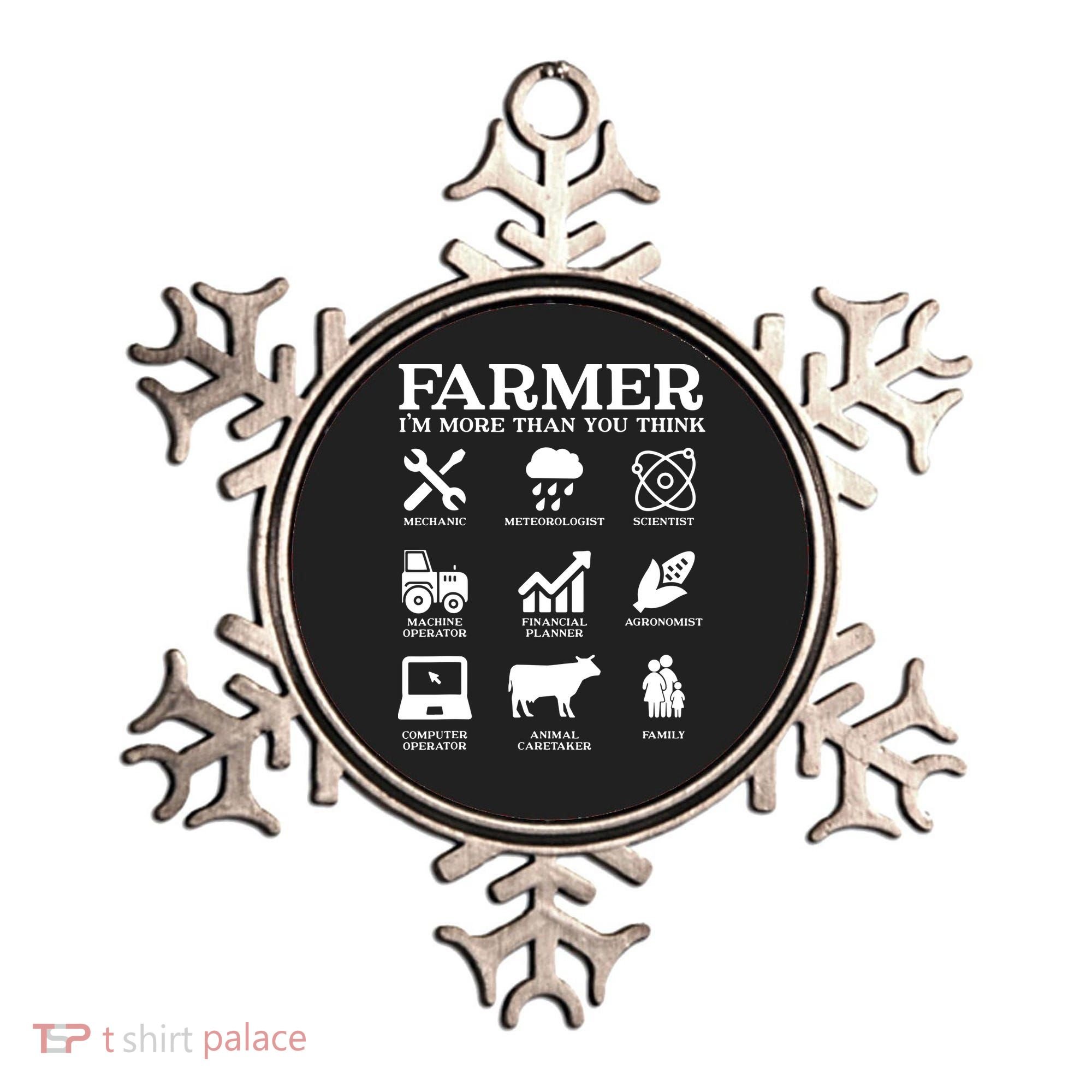 Farmer Gift Idea Farming Agriculture Patriotic Farmer Ornament