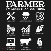Farmer Gift Idea Farming Agriculture Patriotic Farmer Ornament thumb 1