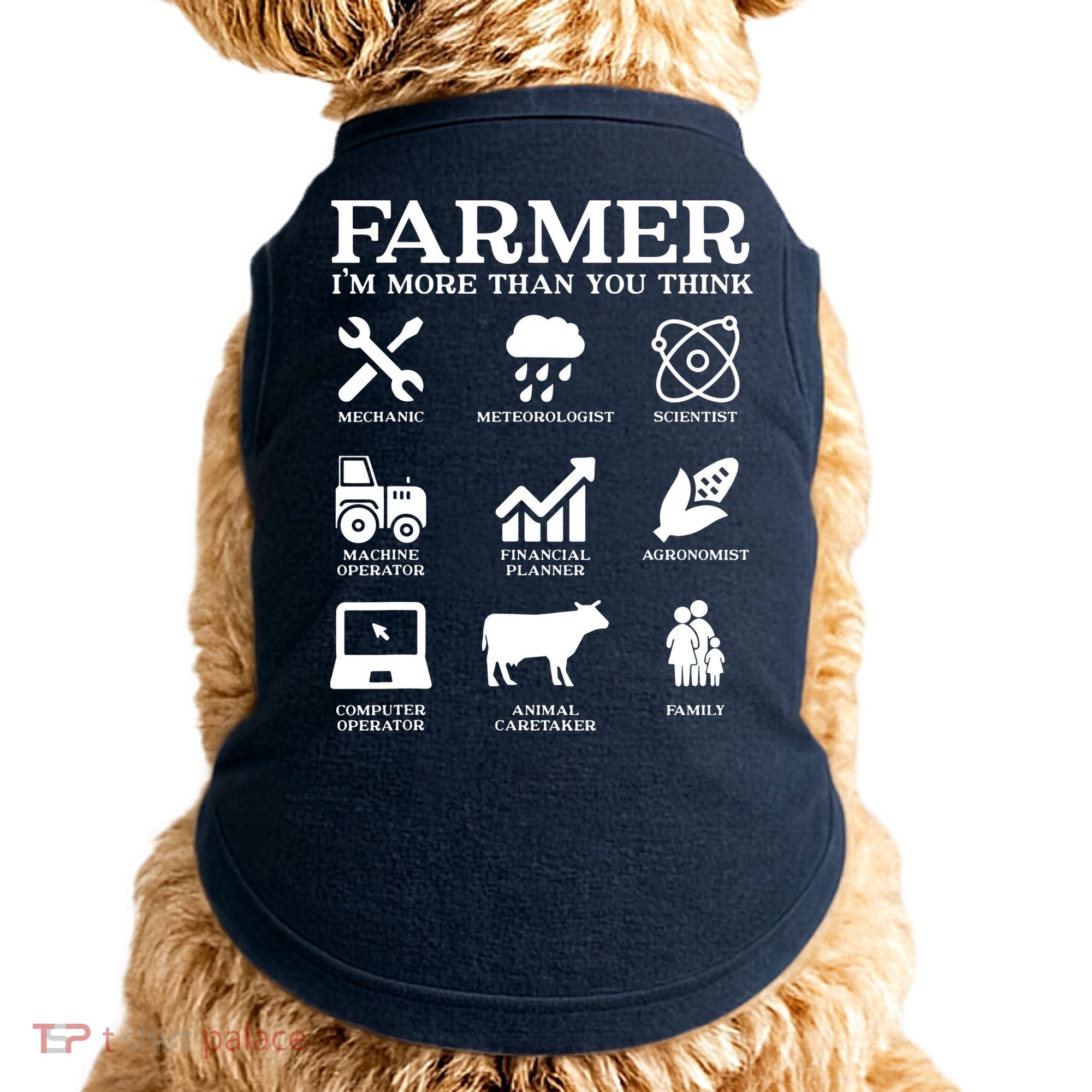 Farmer Gift Idea Farming Agriculture Patriotic Farmer Doggie Tank