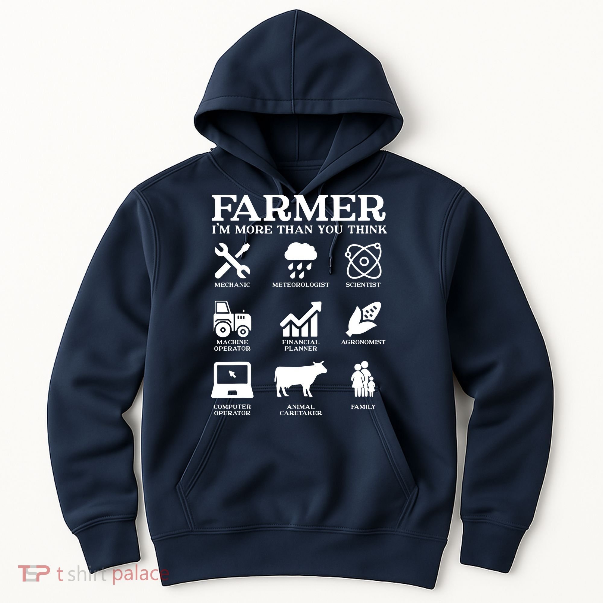 Farmer Gift Idea Farming Agriculture Patriotic Farmer Hoodie