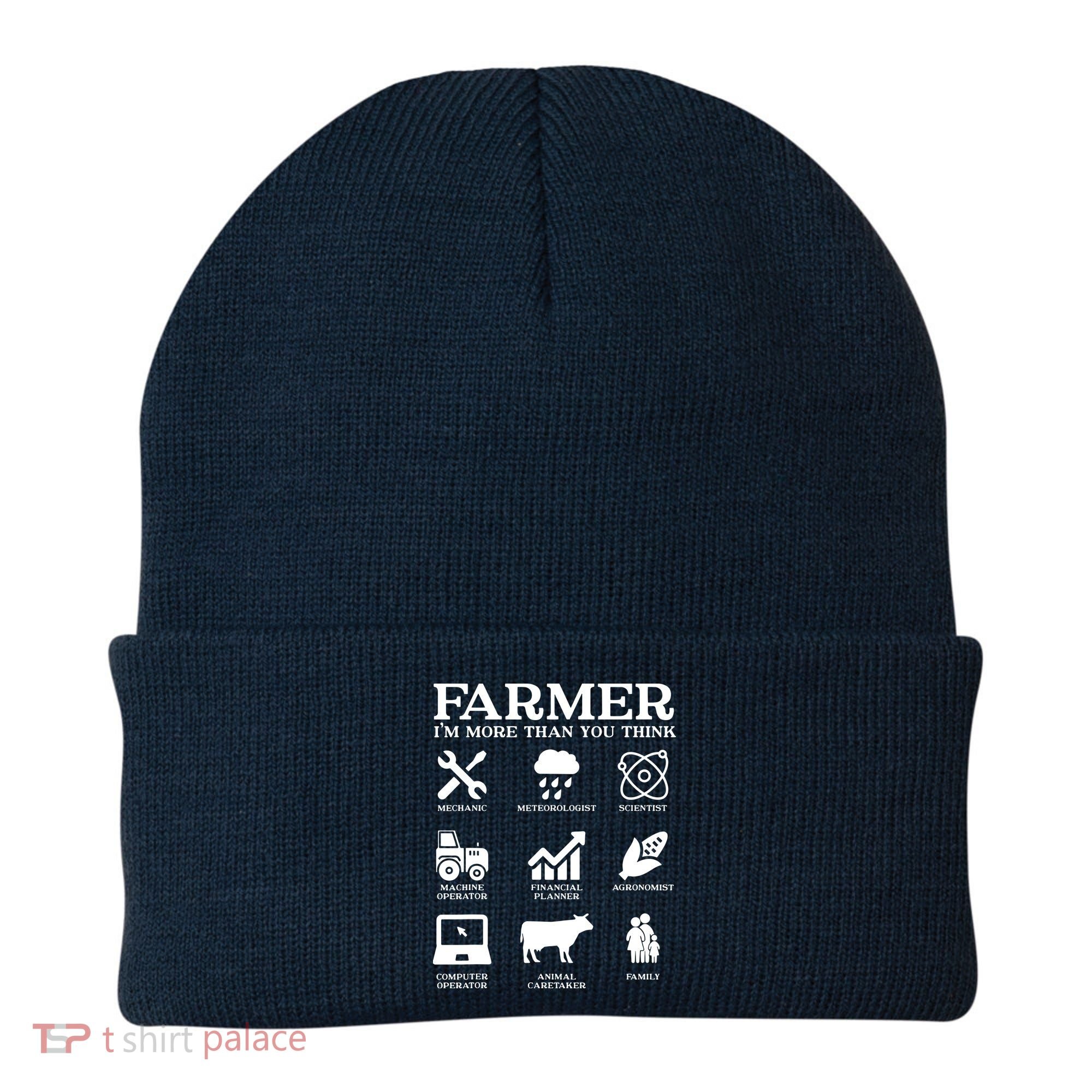 Farmer Gift Idea Farming Agriculture Patriotic Farmer Beanie