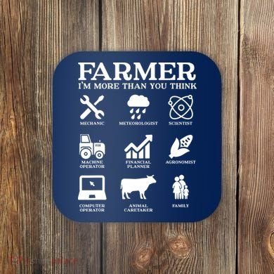 Farmer Gift Idea Farming Agriculture Patriotic Farmer Coaster