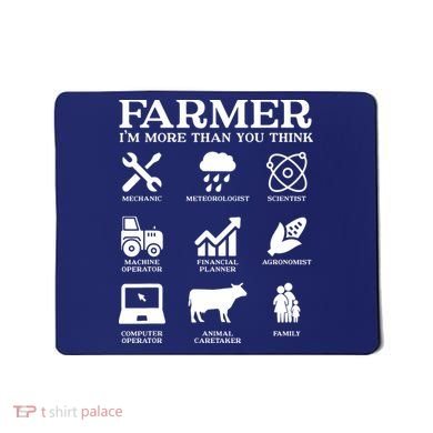 Farmer Gift Idea Farming Agriculture Patriotic Farmer Mousepad