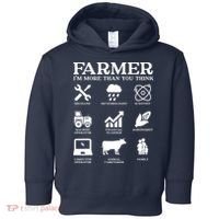 Farmer Gift Idea Farming Agriculture Patriotic Farmer Toddler Hoodie thumb 0