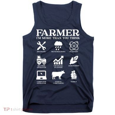 Farmer Gift Idea Farming Agriculture Patriotic Farmer Tank Top