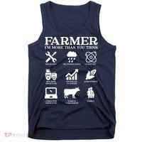 Farmer Gift Idea Farming Agriculture Patriotic Farmer Tank Top thumb 0