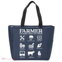 Farmer Gift Idea Farming Agriculture Patriotic Farmer Tote Bag thumb 0