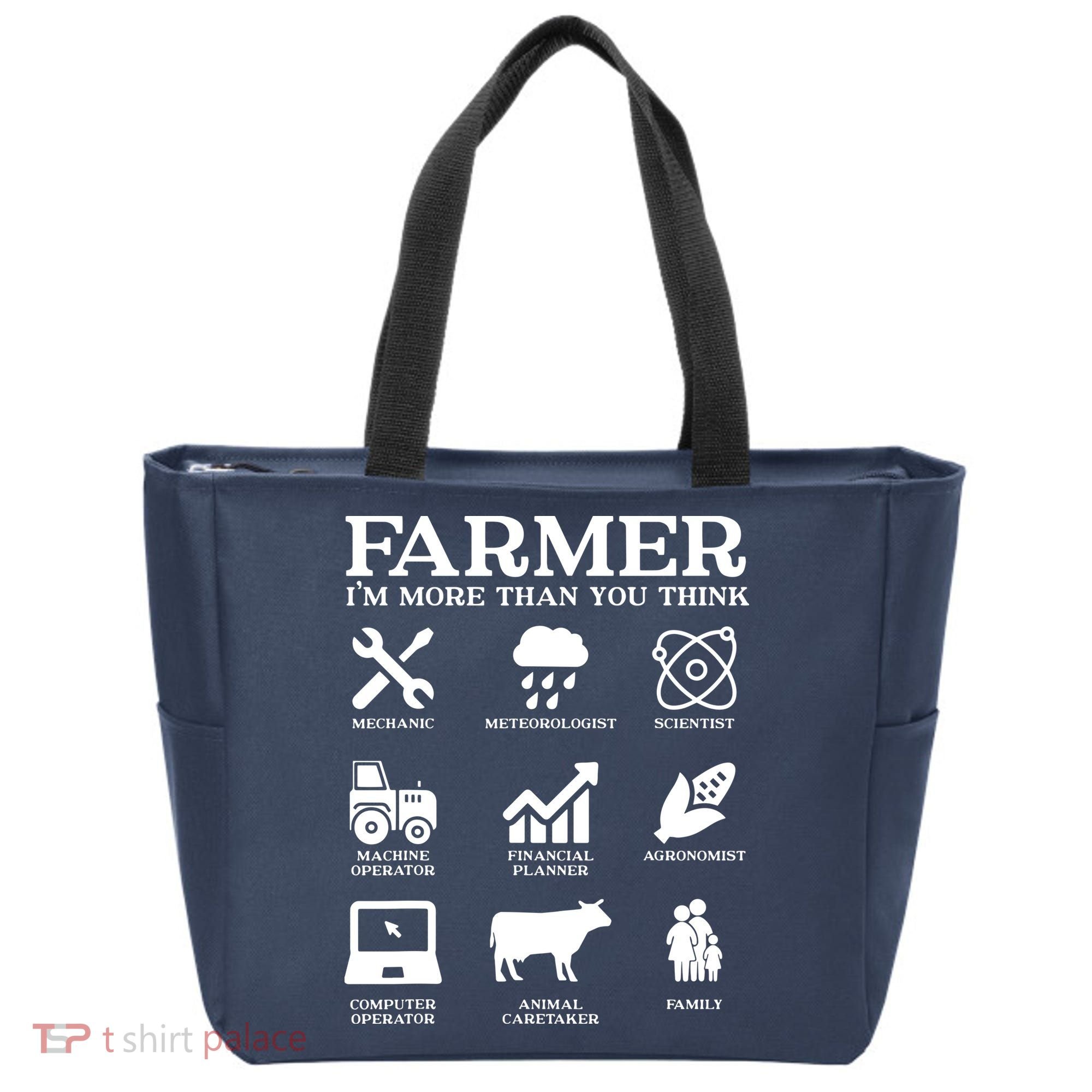 Farmer Gift Idea Farming Agriculture Patriotic Farmer Tote Bag