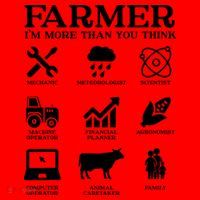 Farmer Gift Idea Farming Agriculture Patriotic Farmer Santa Hat thumb 1
