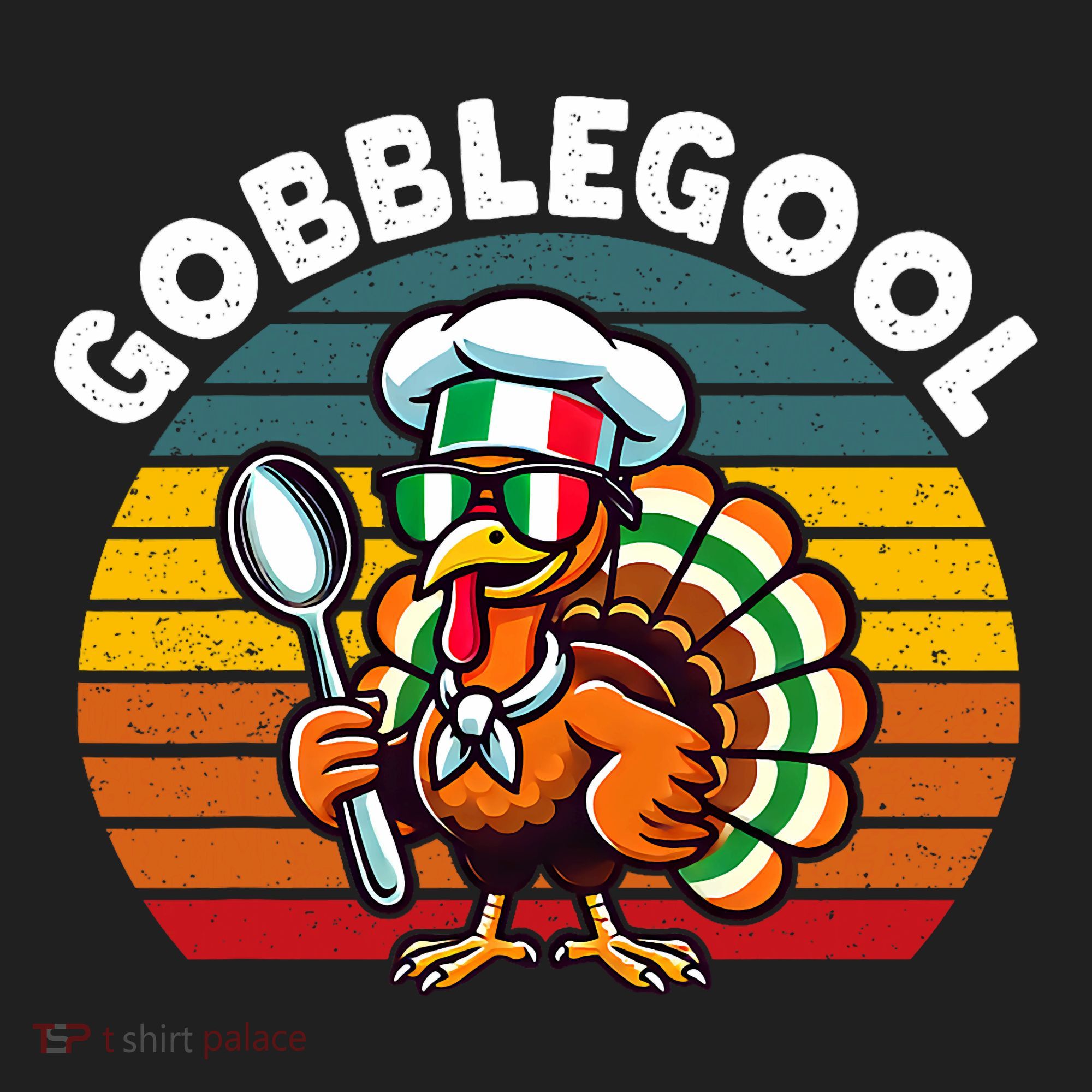 Funny Gobblegool Italian Gobble Turkey Day Fall Thanksgiving Women's Sweatshirt