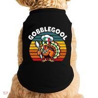 Funny Gobblegool Italian Gobble Turkey Day Fall Thanksgiving Doggie Tank thumb 0