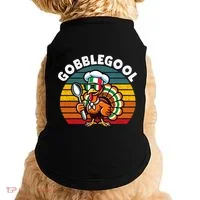 Funny Gobblegool Italian Gobble Turkey Day Fall Thanksgiving Doggie Tank thumb 0
