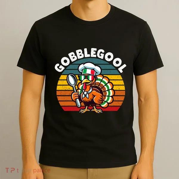 Funny Gobblegool Italian Gobble Turkey Day Fall Thanksgiving T-Shirt