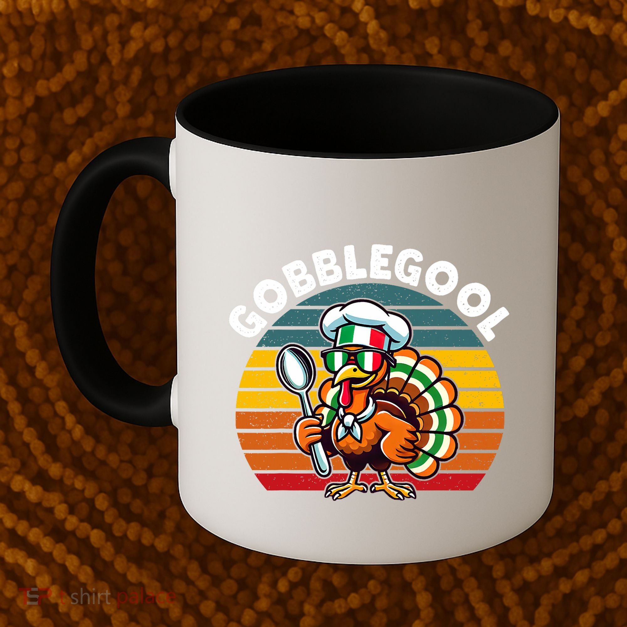 Funny Gobblegool Italian Gobble Turkey Day Fall Thanksgiving Coffee Mug
