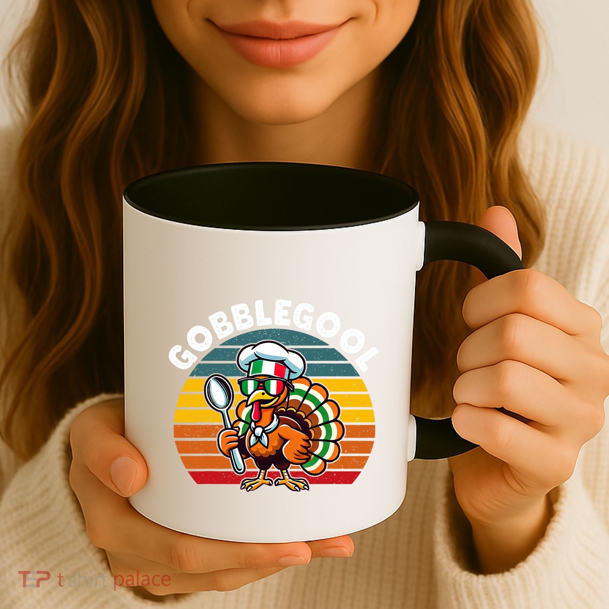 Funny Gobblegool Italian Gobble Turkey Day Fall Thanksgiving Coffee Mug