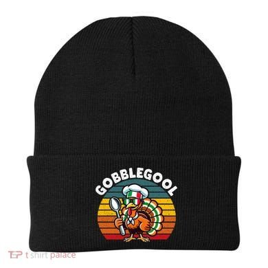 Funny Gobblegool Italian Gobble Turkey Day Fall Thanksgiving Beanie