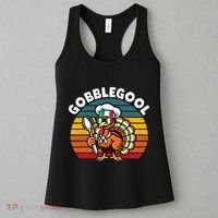 Funny Gobblegool Italian Gobble Turkey Day Fall Thanksgiving Women's Tank Top thumb 3
