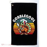Funny Gobblegool Italian Gobble Turkey Day Fall Thanksgiving Golf Towel thumb 0