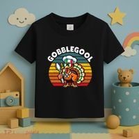 Funny Gobblegool Italian Gobble Turkey Day Fall Thanksgiving Toddler T-Shirt thumb 3