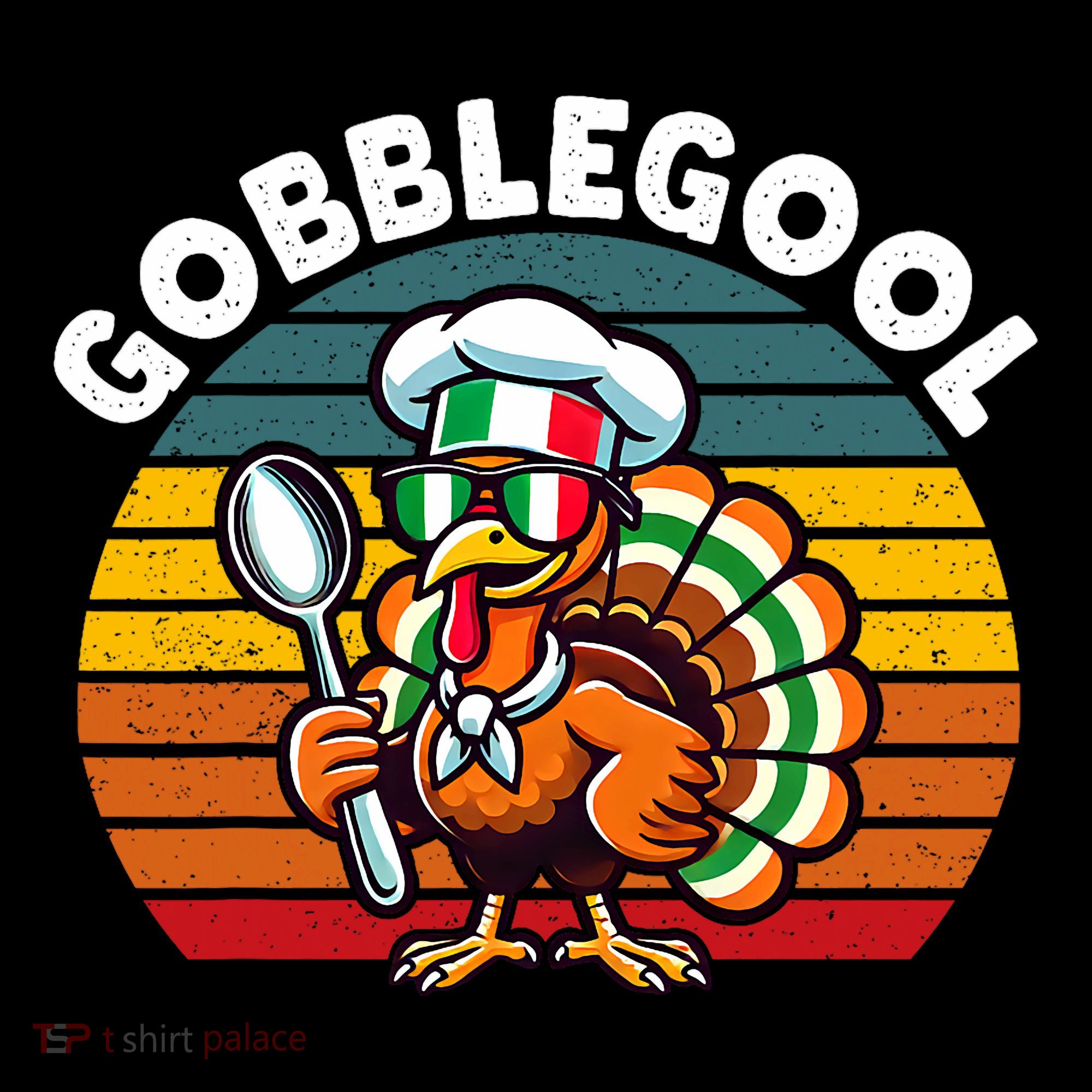 Funny Gobblegool Italian Gobble Turkey Day Fall Thanksgiving Women's Long Sleeve Shirt