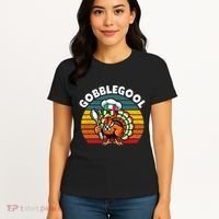 Funny Gobblegool Italian Gobble Turkey Day Fall Thanksgiving Women's T-Shirt thumb 4