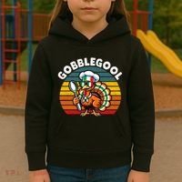 Funny Gobblegool Italian Gobble Turkey Day Fall Thanksgiving Kids Hoodie thumb 3