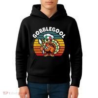 Funny Gobblegool Italian Gobble Turkey Day Fall Thanksgiving Kids Hoodie thumb 4