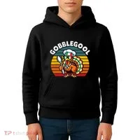 Funny Gobblegool Italian Gobble Turkey Day Fall Thanksgiving Kids Hoodie thumb 4