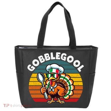 Funny Gobblegool Italian Gobble Turkey Day Fall Thanksgiving Tote Bag