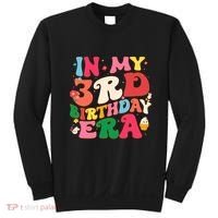 Funny Groovy In My 3rd Birthday Era Three Years Old Birthday Sweatshirt thumb 0
