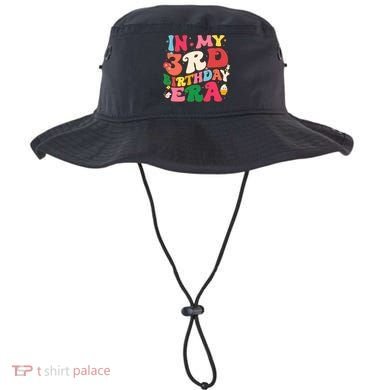 Funny Groovy In My 3rd Birthday Era Three Years Old Birthday Bucket Hat