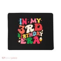 Funny Groovy In My 3rd Birthday Era Three Years Old Birthday Mousepad thumb 0