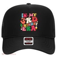 Funny Groovy In My 3rd Birthday Era Three Years Old Birthday Hat thumb 0