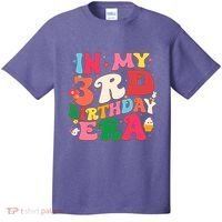 Funny Groovy In My 3rd Birthday Era Three Years Old Birthday T-Shirt thumb 0