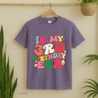 Funny Groovy In My 3rd Birthday Era Three Years Old Birthday T-Shirt thumb 2