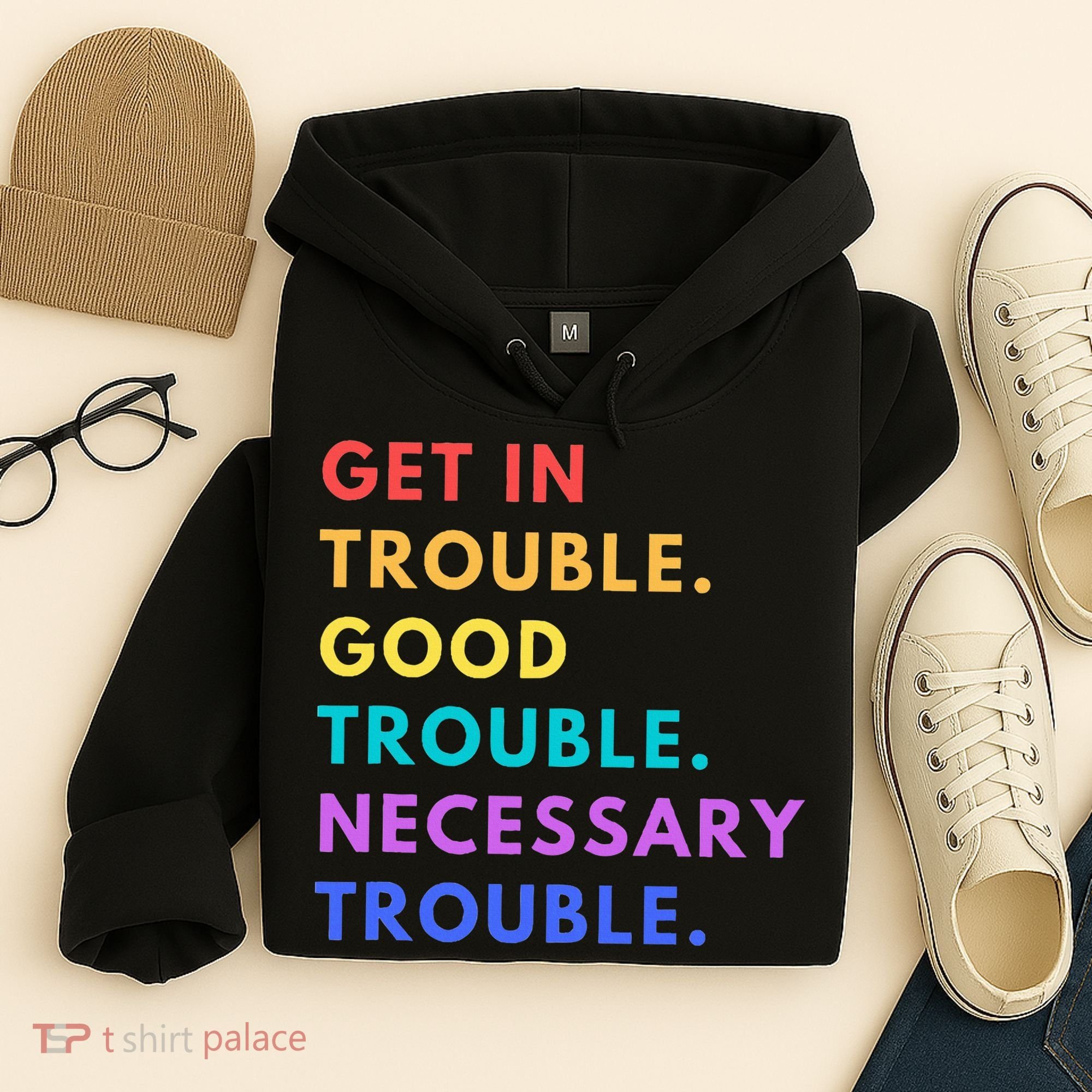 Funny Get In Good Necessary Trouble Hoodie