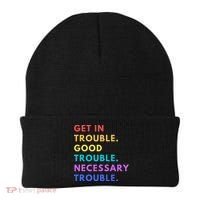 Funny Get In Good Necessary Trouble Beanie thumb 0