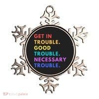 Funny Get In Good Necessary Trouble Ornament thumb 0