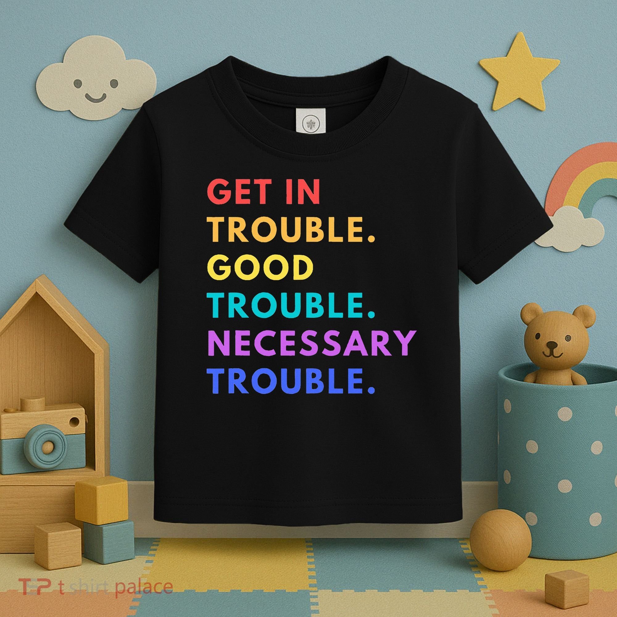 Funny Get In Good Necessary Trouble Toddler T-Shirt