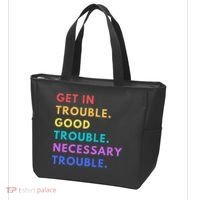 Funny Get In Good Necessary Trouble Tote Bag thumb 3