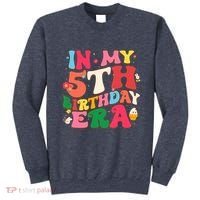 Funny Groovy In My 5th Birthday Era Five Years Old Birthday Sweatshirt thumb 0