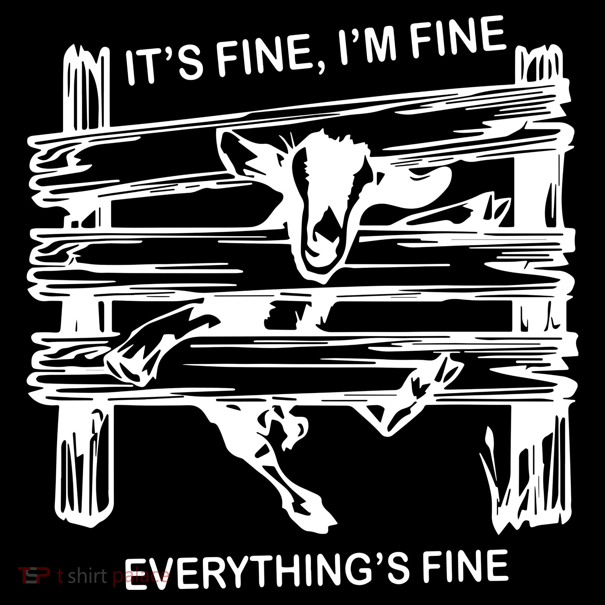 Funny Goat Its Fine Im Fine Everything Is Fine Backpack