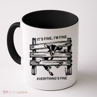 Funny Goat Its Fine Im Fine Everything Is Fine Coffee Mug thumb 0