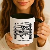 Funny Goat Its Fine Im Fine Everything Is Fine Coffee Mug thumb 3
