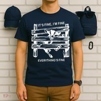 Funny Goat Its Fine Im Fine Everything Is Fine T-Shirt thumb 6