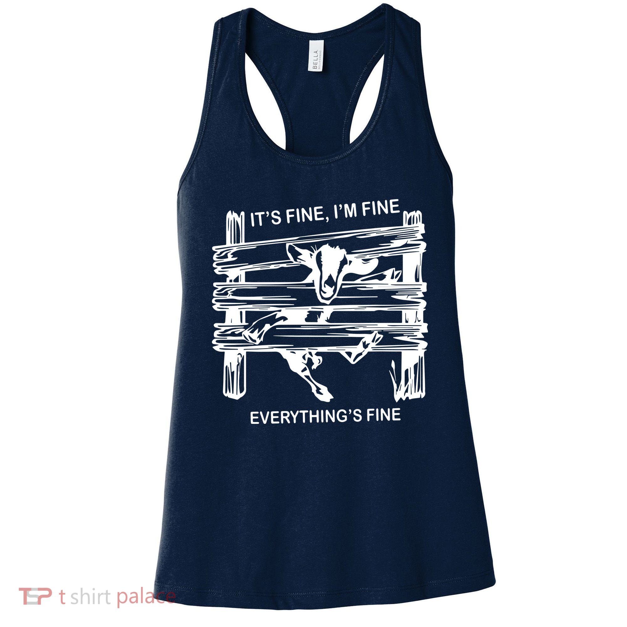Funny Goat Its Fine Im Fine Everything Is Fine Women's Tank Top
