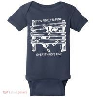 Funny Goat Its Fine Im Fine Everything Is Fine Baby Bodysuit thumb 0