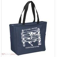 Funny Goat Its Fine Im Fine Everything Is Fine Tote Bag thumb 2