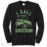 Funny Golfing I Call Shotgun Golf Cart Sweatshirt thumb 0