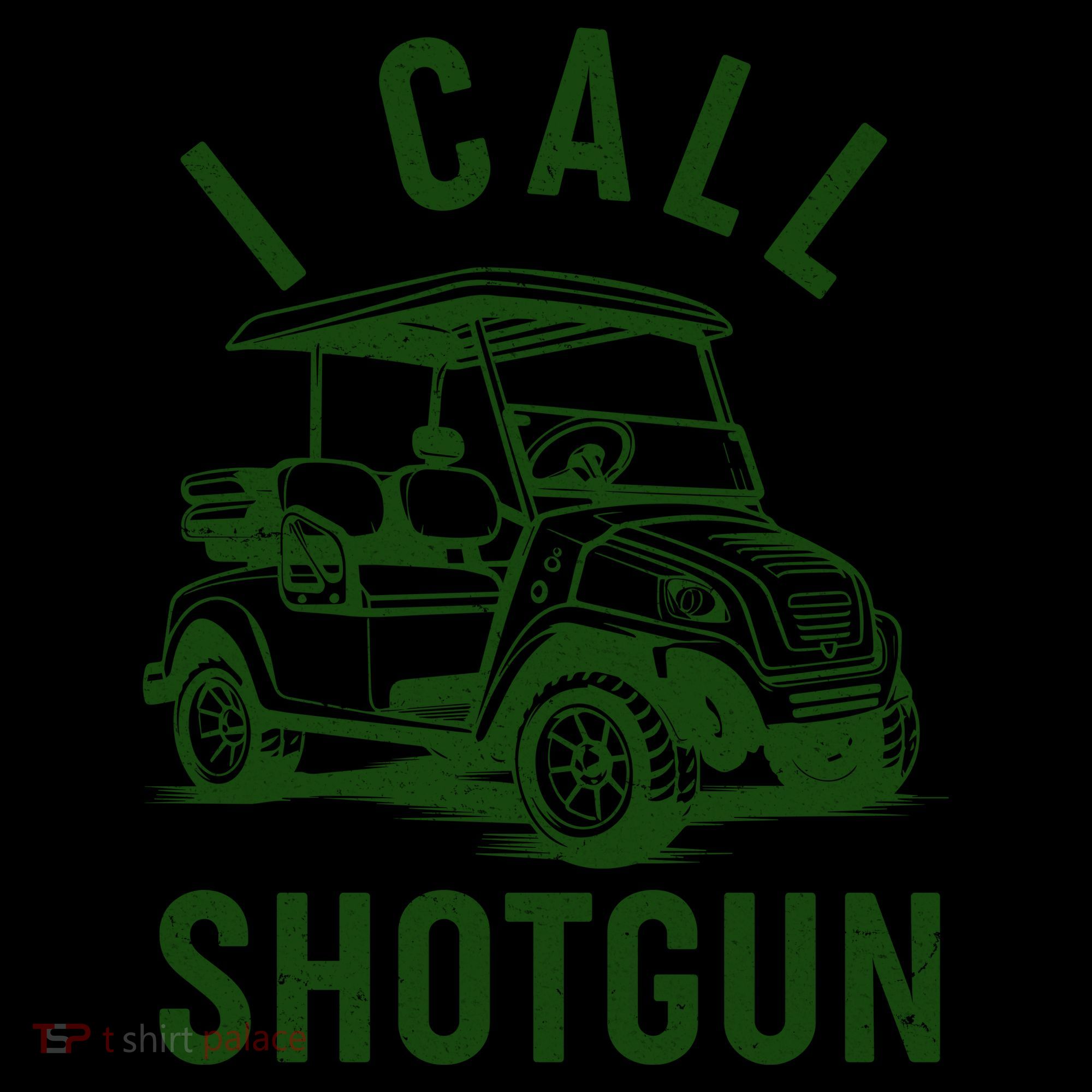 Funny Golfing I Call Shotgun Golf Cart Coffee Mug